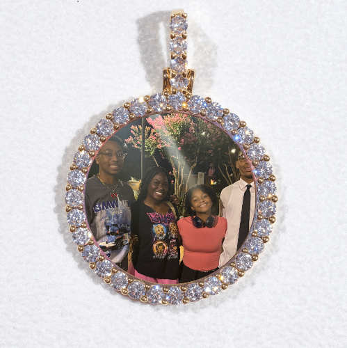 3D CIRCLE CUSTOM PICTURE PENDANT SMALL SIZE