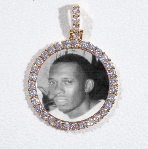 3D CIRCLE CUSTOM PICTURE PENDANT SMALL SIZE