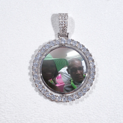 3D Spinning 2-Faced Custom Picture Pendant