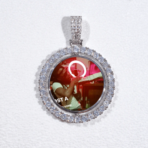 3D Spinning 2-Faced Custom Picture Pendant