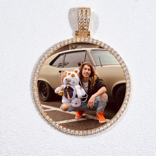 MEDIUM 3D CIRCLE CUSTOM PICTURE PENDANT