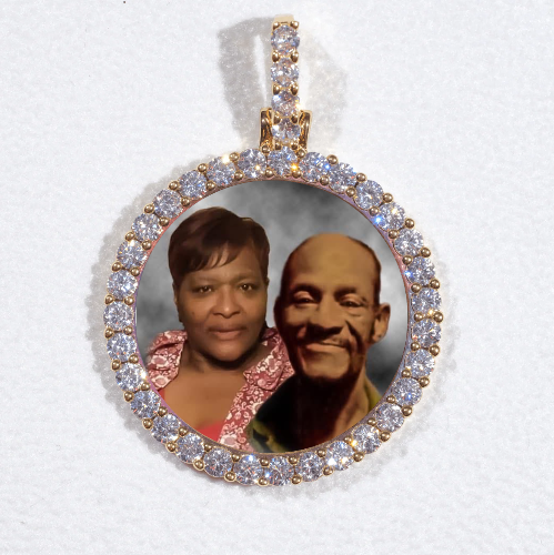 3D CIRCLE CUSTOM PICTURE PENDANT SMALL SIZE