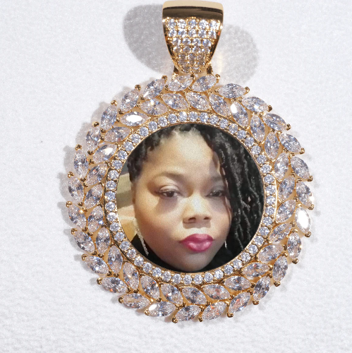 Large 3D Wheat Ear Custom Picture Pendant