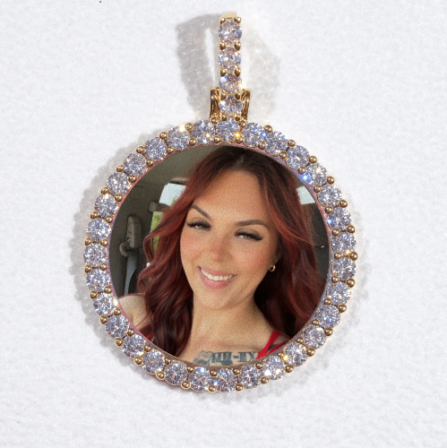 3D CIRCLE CUSTOM PICTURE PENDANT SMALL SIZE