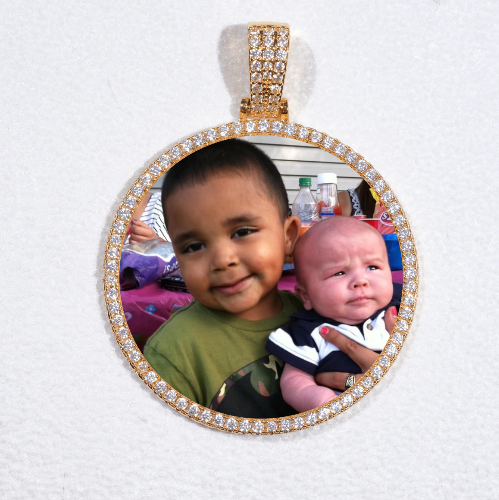 MEDIUM 3D CIRCLE CUSTOM PICTURE PENDANT
