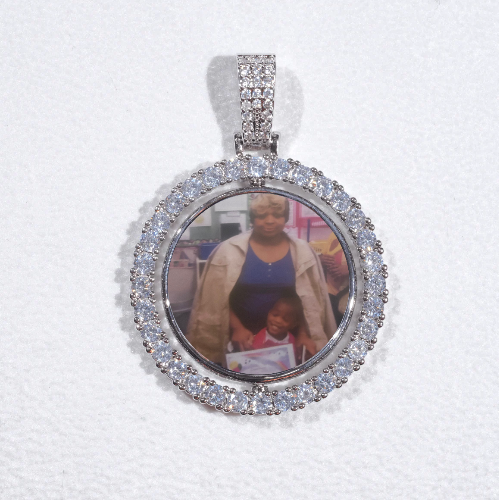3D Spinning 2-Faced Custom Picture Pendant