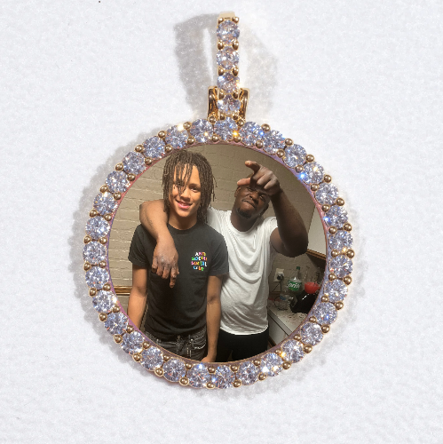 3D CIRCLE CUSTOM PICTURE PENDANT SMALL SIZE