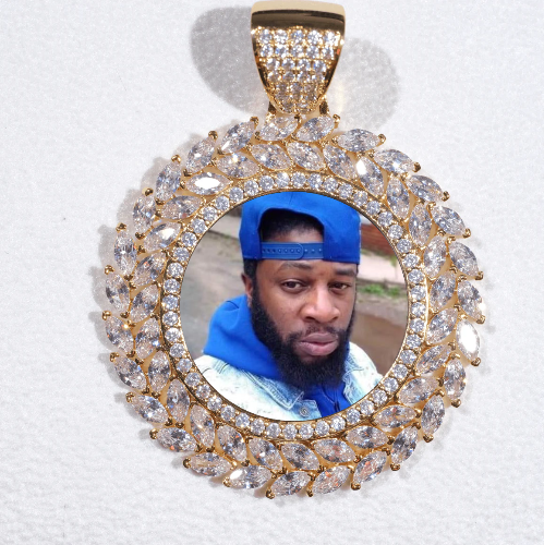 Large 3D Wheat Ear Custom Picture Pendant
