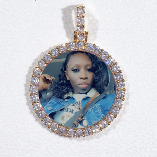 3D CIRCLE CUSTOM PICTURE PENDANT SMALL SIZE