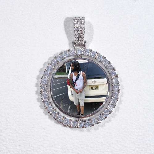 3D Spinning 2-Faced Custom Picture Pendant
