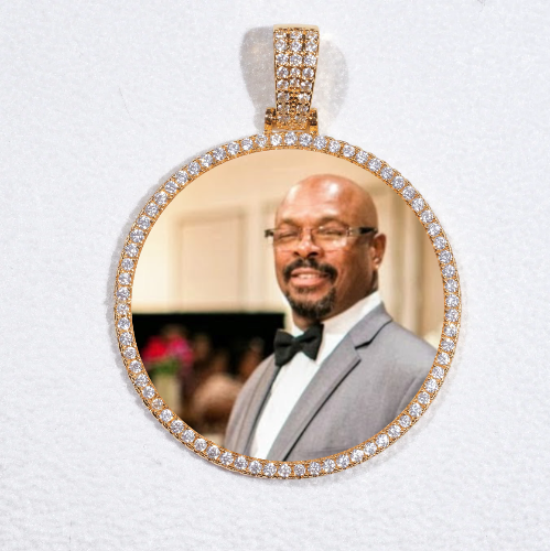 MEDIUM 3D CIRCLE CUSTOM PICTURE PENDANT