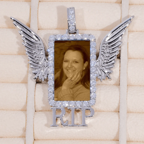 RIP WING 3D CUSTOM PICTURE PENDANT