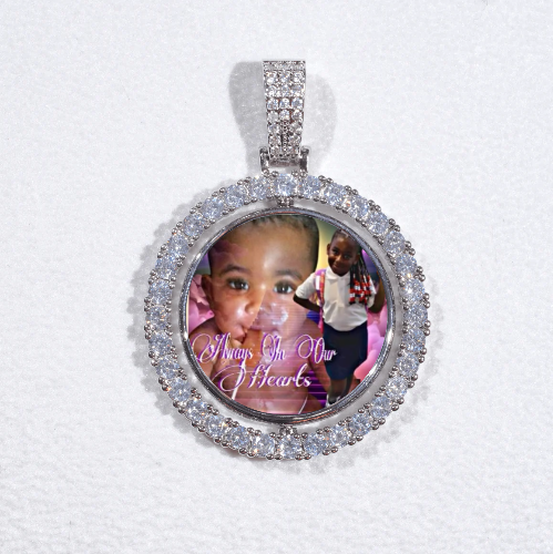 3D Spinning 2-Faced Custom Picture Pendant