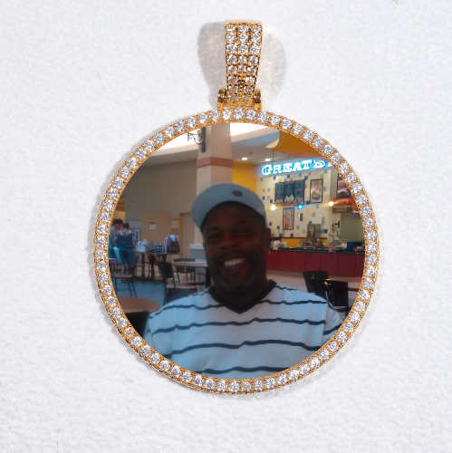 MEDIUM 3D CIRCLE CUSTOM PICTURE PENDANT