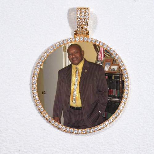 MEDIUM 3D CIRCLE CUSTOM PICTURE PENDANT