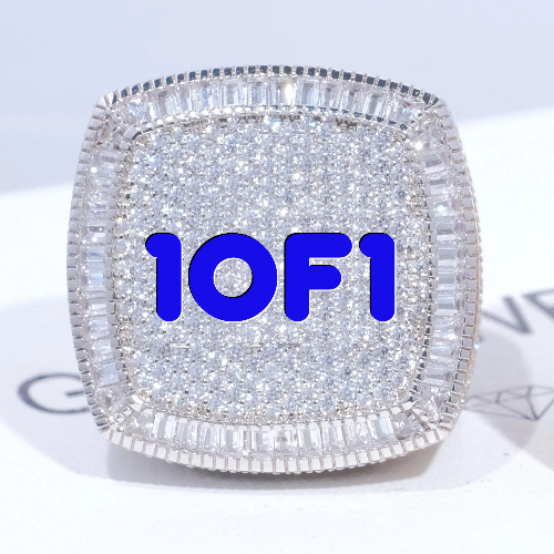 CUSTOM LETTER 3D ICED RING