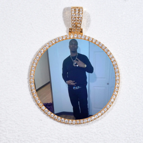 MEDIUM 3D CIRCLE CUSTOM PICTURE PENDANT