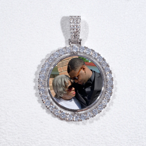 3D Spinning 2-Faced Custom Picture Pendant