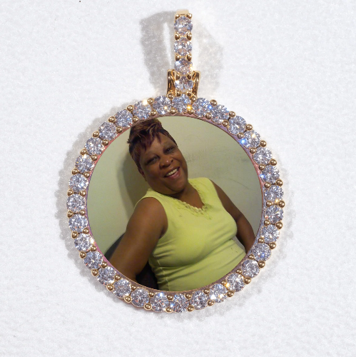 3D CIRCLE CUSTOM PICTURE PENDANT SMALL SIZE