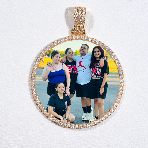 MEDIUM 3D CIRCLE CUSTOM PICTURE PENDANT