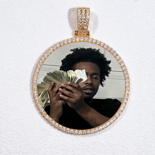 MEDIUM 3D CIRCLE CUSTOM PICTURE PENDANT