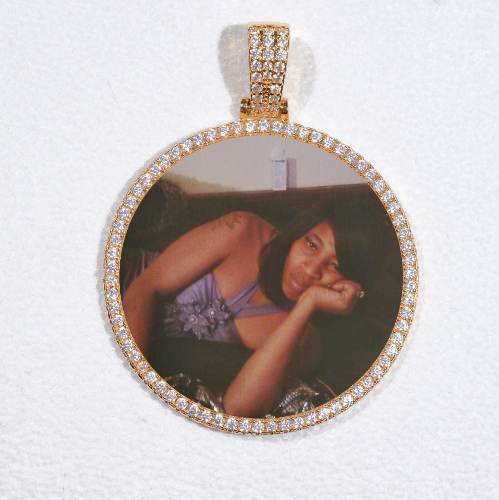 MEDIUM 3D CIRCLE CUSTOM PICTURE PENDANT