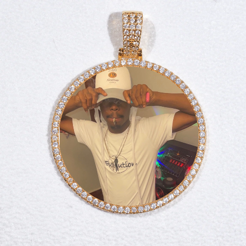 MEDIUM 3D CIRCLE CUSTOM PICTURE PENDANT