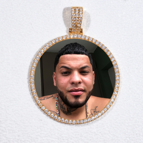 MEDIUM 3D CIRCLE CUSTOM PICTURE PENDANT