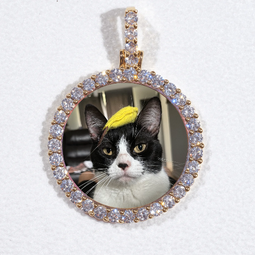 3D CIRCLE CUSTOM PICTURE PENDANT SMALL SIZE
