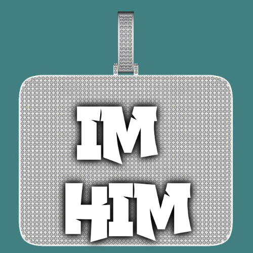 CUSTOM LETTER NECKLACE 3D BIG SQUARE