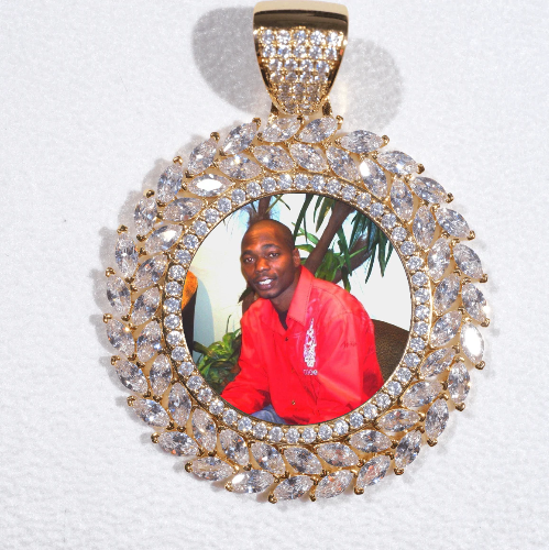 Large 3D Wheat Ear Custom Picture Pendant