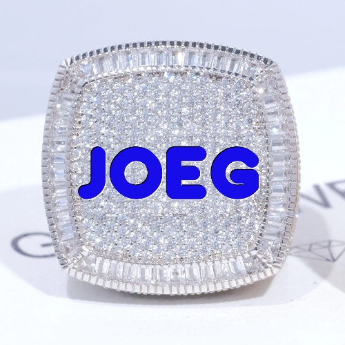 CUSTOM LETTER 3D ICED RING