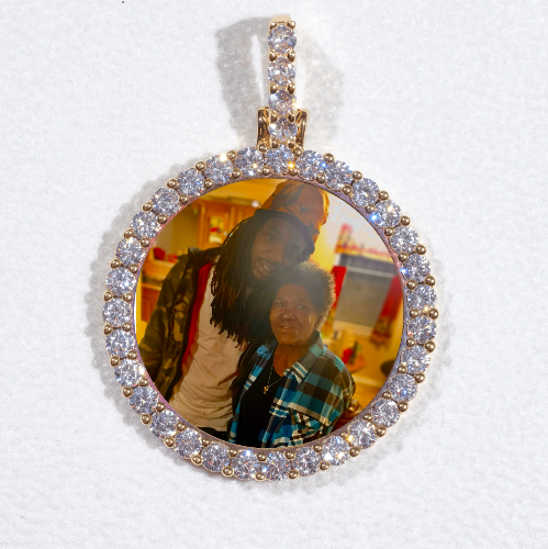 3D CIRCLE CUSTOM PICTURE PENDANT SMALL SIZE