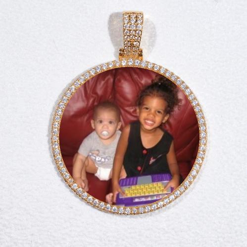 MEDIUM 3D CIRCLE CUSTOM PICTURE PENDANT
