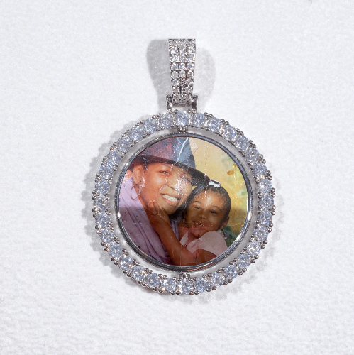 3D Spinning 2-Faced Custom Picture Pendant