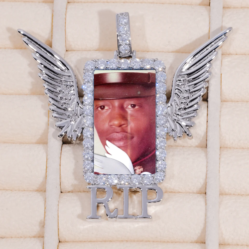 RIP WING 3D CUSTOM PICTURE PENDANT