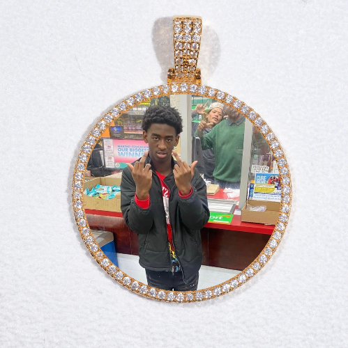 MEDIUM 3D CIRCLE CUSTOM PICTURE PENDANT