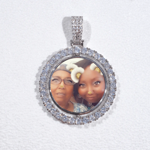 3D Spinning 2-Faced Custom Picture Pendant