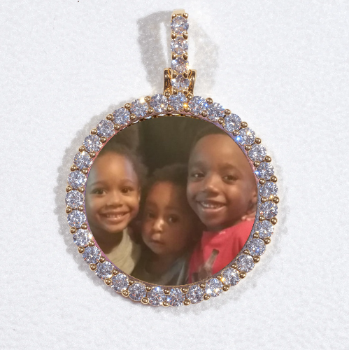 3D CIRCLE CUSTOM PICTURE PENDANT SMALL SIZE