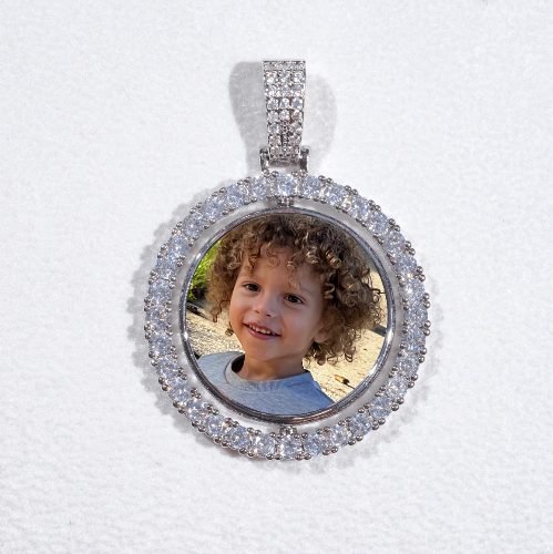 3D Spinning 2-Faced Custom Picture Pendant