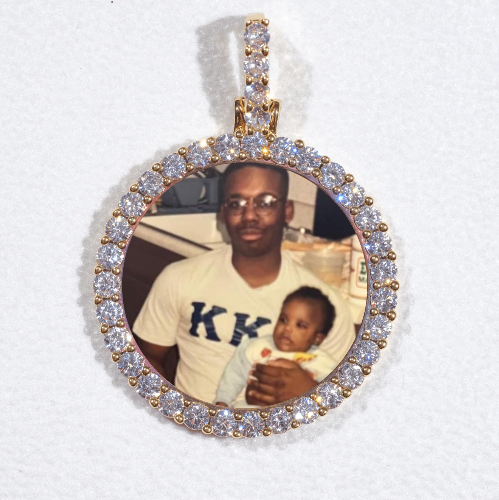 3D CIRCLE CUSTOM PICTURE PENDANT SMALL SIZE
