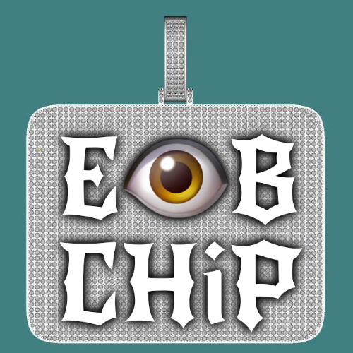 CUSTOM LETTER NECKLACE 3D BIG SQUARE