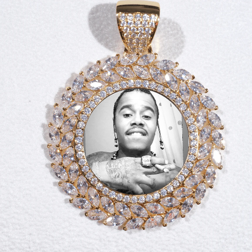 Large 3D Wheat Ear Custom Picture Pendant