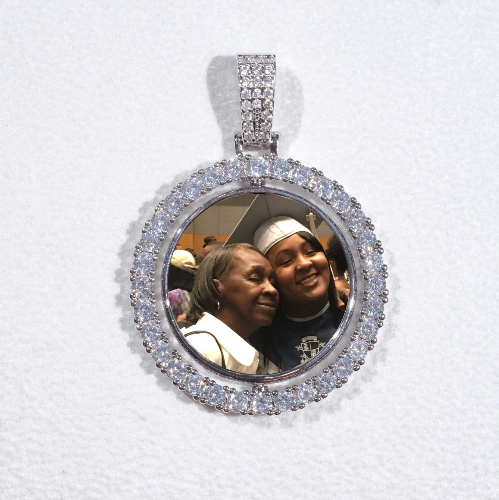 3D Spinning 2-Faced Custom Picture Pendant