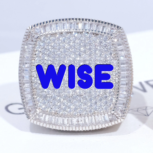 CUSTOM LETTER 3D ICED RING