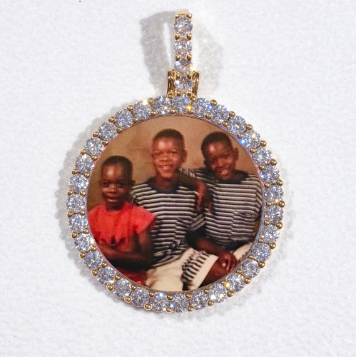 3D CIRCLE CUSTOM PICTURE PENDANT SMALL SIZE