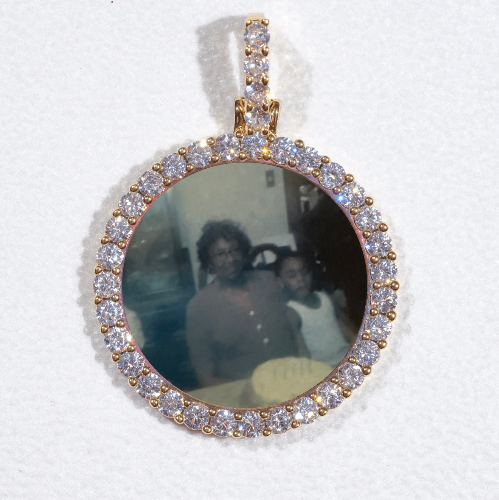 3D CIRCLE CUSTOM PICTURE PENDANT SMALL SIZE