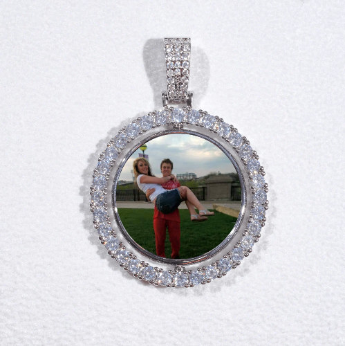 3D Spinning 2-Faced Custom Picture Pendant