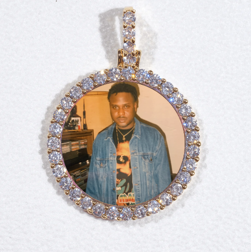 3D CIRCLE CUSTOM PICTURE PENDANT SMALL SIZE