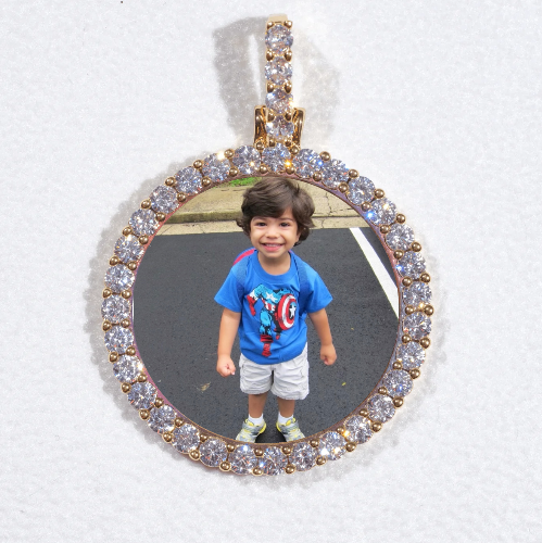 3D CIRCLE CUSTOM PICTURE PENDANT SMALL SIZE
